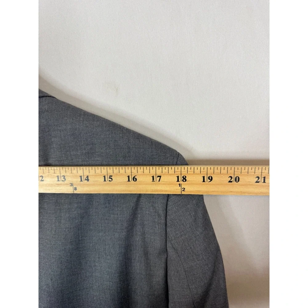 Van Heusen Mens Cool Flex Slim Fit‎ Blazer Gray Sport Coat 40L Tall